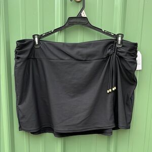 Women's Plus Side Tie Swim Skirt, Size 1X